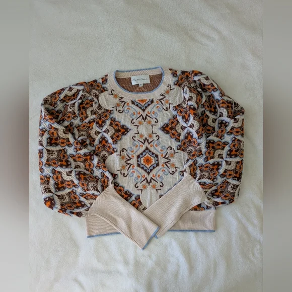 Cara Cara Esme Top in Turtledove Vintage Paisley - Picture 3 of 6